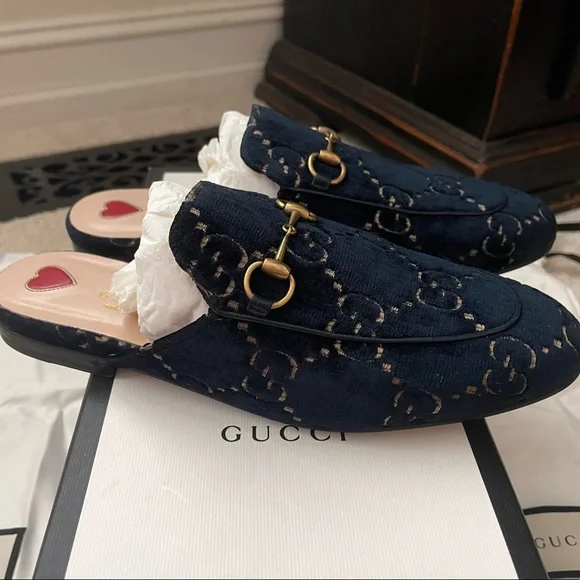 Gucci velvet loafers - Picture 4 of 5
